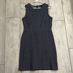 Banana Republic Navy and White Mini Dress